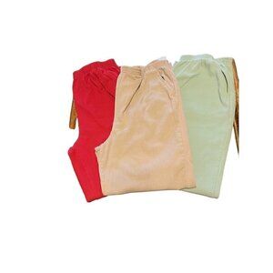 Women's Calcutta Pants, 14 Petite, Lot of 3, Tan, Green, Mauve 5046804